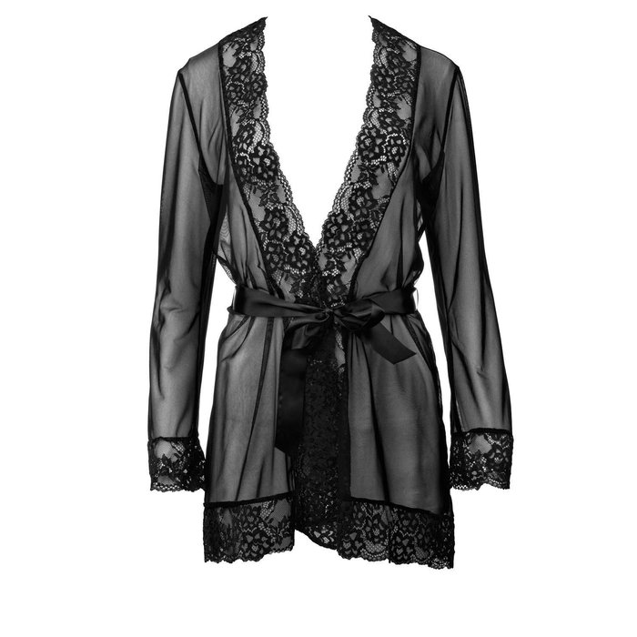 Escora Rita coat with tull & lace black XXS